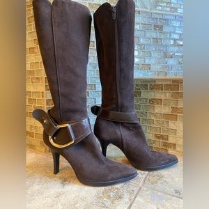 Antonio Melani suede leather boots-size 8m